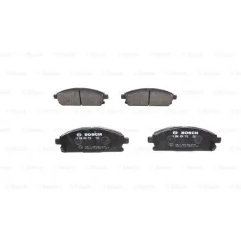 Jeu de 4 plaquettes de frein avant BOSCH 0 986 424 715