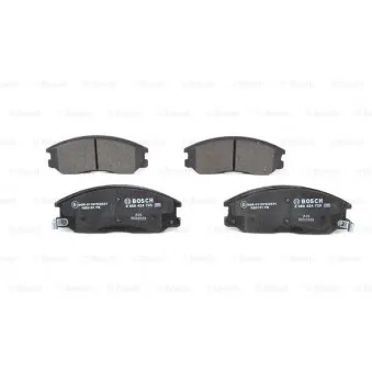Jeu de 4 plaquettes de frein avant BOSCH 0 986 424 729