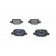 Jeu de 4 plaquettes de frein arrière BOSCH 0 986 424 756 - Visuel 3