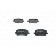 Jeu de 4 plaquettes de frein avant BOSCH 0 986 424 761 - Visuel 1