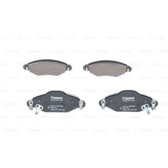Jeu de 4 plaquettes de frein avant BOSCH 0 986 424 788