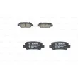 Jeu de 4 plaquettes de frein arrière BOSCH 0 986 424 790 - Visuel 3