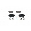 Jeu de 4 plaquettes de frein avant BOSCH 0 986 424 793 - Visuel 1