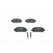 Jeu de 4 plaquettes de frein avant BOSCH 0 986 424 799 - Visuel 1