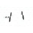 Jeu de 4 plaquettes de frein avant BOSCH 0 986 424 799 - Visuel 2