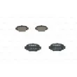Jeu de 4 plaquettes de frein arrière BOSCH 0 986 424 800 - Visuel 1