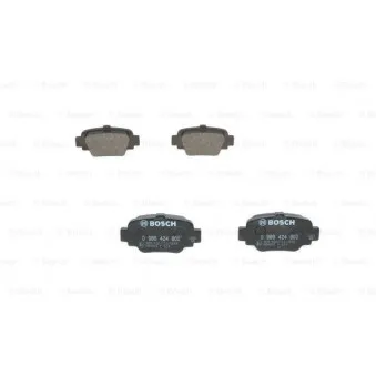 Jeu de 4 plaquettes de frein arrière BOSCH 0 986 424 800