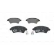 Jeu de 4 plaquettes de frein avant BOSCH 0 986 424 801 - Visuel 1