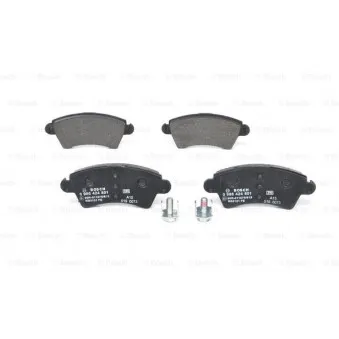 Jeu de 4 plaquettes de frein avant BOSCH 0 986 424 801