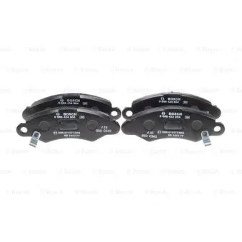 Jeu de 4 plaquettes de frein avant BOSCH 0 986 424 804