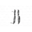 Jeu de 4 plaquettes de frein avant BOSCH 0 986 424 804 - Visuel 2