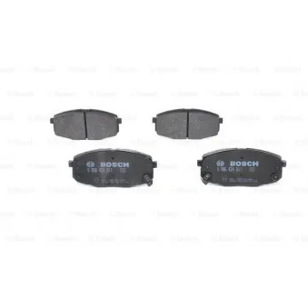 Jeu de 4 plaquettes de frein avant BOSCH 0 986 424 811