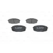 Jeu de 4 plaquettes de frein avant BOSCH 0 986 424 811 - Visuel 3