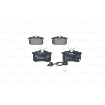 Jeu de 4 plaquettes de frein arrière BOSCH 0 986 424 813