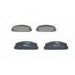 Jeu de 4 plaquettes de frein arrière BOSCH 0 986 424 817 - Visuel 1