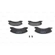 Jeu de 4 plaquettes de frein avant BOSCH 0 986 424 823 - Visuel 1