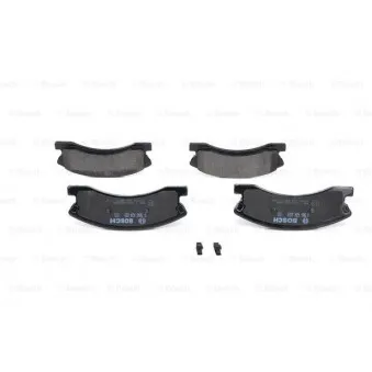 Jeu de 4 plaquettes de frein avant BOSCH 0 986 424 823