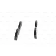 Jeu de 4 plaquettes de frein avant BOSCH 0 986 424 833 - Visuel 2