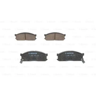 Jeu de 4 plaquettes de frein avant BOSCH 0 986 460 020