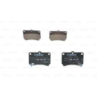Jeu de 4 plaquettes de frein avant BOSCH 0 986 460 390