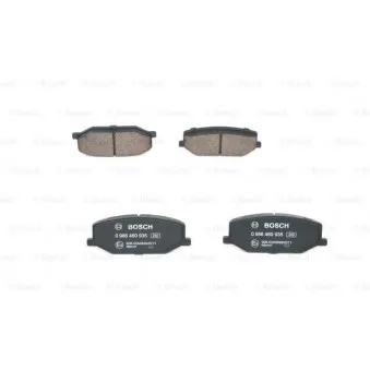 Jeu de 4 plaquettes de frein avant BOSCH 0 986 460 935