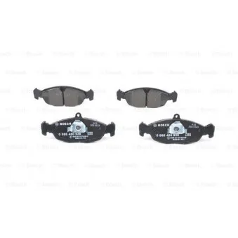 Jeu de 4 plaquettes de frein avant BOSCH 0 986 460 938