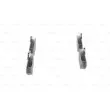 Jeu de 4 plaquettes de frein avant BOSCH 0 986 460 944 - Visuel 2