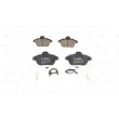 Jeu de 4 plaquettes de frein avant BOSCH 0 986 460 951 - Visuel 1