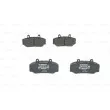 Jeu de 4 plaquettes de frein avant BOSCH 0 986 460 961 - Visuel 1