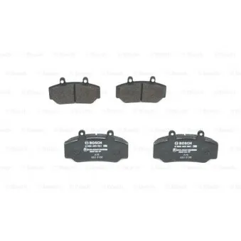 Jeu de 4 plaquettes de frein avant BOSCH 0 986 460 961