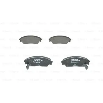 Jeu de 4 plaquettes de frein avant BOSCH 0 986 460 972