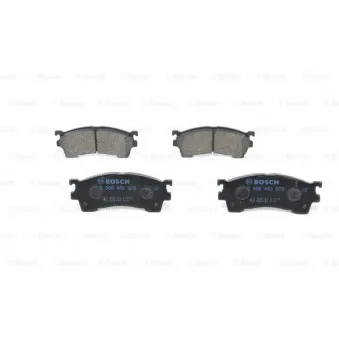 Jeu de 4 plaquettes de frein avant BOSCH 0 986 460 975