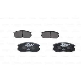 Jeu de 4 plaquettes de frein avant BOSCH 0 986 460 980