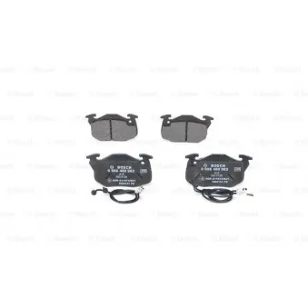 Jeu de 4 plaquettes de frein avant BOSCH 0 986 460 983