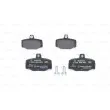 Jeu de 4 plaquettes de frein arrière BOSCH 0 986 460 993 - Visuel 1