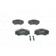 Jeu de 4 plaquettes de frein avant BOSCH 0 986 460 998 - Visuel 1