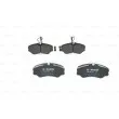 Jeu de 4 plaquettes de frein avant BOSCH 0 986 460 998 - Visuel 3