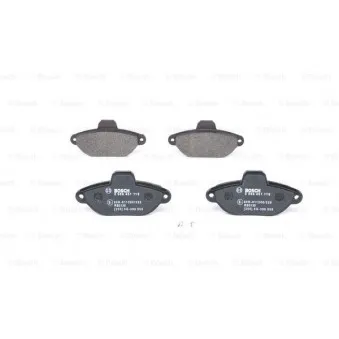 Jeu de 4 plaquettes de frein avant BOSCH 0 986 461 119