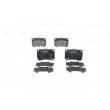 Jeu de 4 plaquettes de frein avant BOSCH 0 986 461 141 - Visuel 1