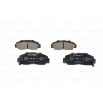 Jeu de 4 plaquettes de frein avant BOSCH 0 986 461 142