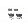 Jeu de 4 plaquettes de frein avant BOSCH 0 986 461 763 - Visuel 1