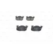 Jeu de 4 plaquettes de frein avant BOSCH 0 986 461 763 - Visuel 3
