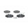 Jeu de 4 plaquettes de frein avant BOSCH 0 986 461 765 - Visuel 1