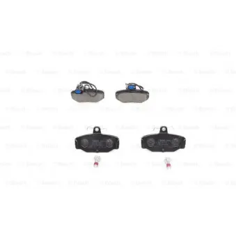 Jeu de 4 plaquettes de frein arrière BOSCH 0 986 461 767