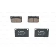 Jeu de 4 plaquettes de frein avant BOSCH 0 986 462 001 - Visuel 1
