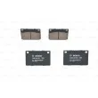 Jeu de 4 plaquettes de frein avant BOSCH 0 986 462 001 - Visuel 3