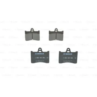 Jeu de 4 plaquettes de frein arrière BOSCH 0 986 463 890