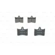 Jeu de 4 plaquettes de frein arrière BOSCH 0 986 463 890 - Visuel 3