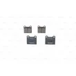Jeu de 4 plaquettes de frein arrière BOSCH 0 986 466 302 - Visuel 3