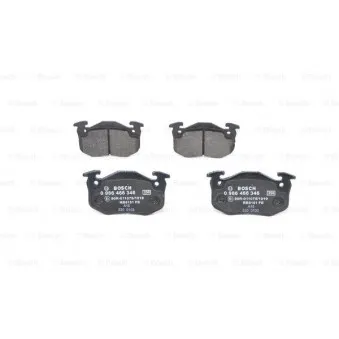 Jeu de 4 plaquettes de frein avant BOSCH 0 986 466 346